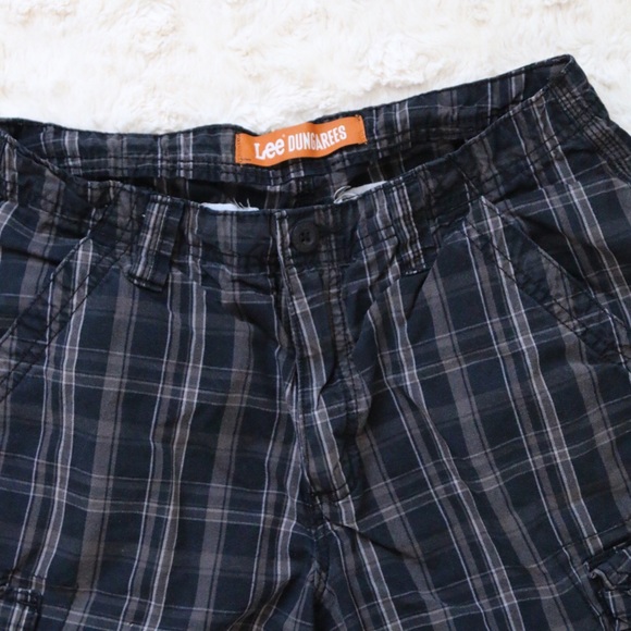 Lee Dungarees Black/Brown Plaid Shorts 30 - Picture 4 of 5